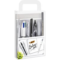 BIC Schreibset, SILVER, mit Notizbuch, 8-teilig – Bild 2