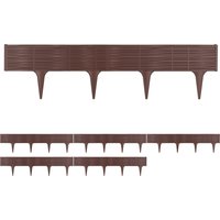 Deuba Beeteinfassung 4er-Set Braun 15,6m