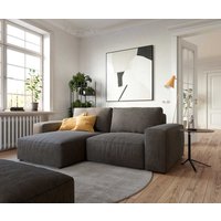 DELIFE Lanzo Ecksofa Khakibraun
