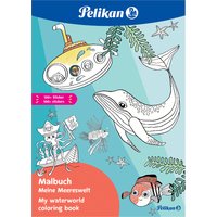 Pelikan Malbuch, Meine Meereswelt, DIN A4, inkl. Sticker