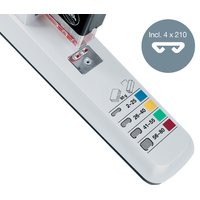 LEITZ Block-Heftgerät 5551, Heftleistung: 80 Blatt, silber – Bild 2