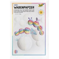 folia Wabenpapier RAINBOW, 30-lagig, 210 x 330 mm, nassfest – Bild 2