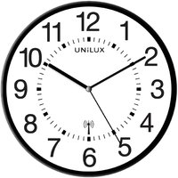 UNiLUX Wanduhr/Funkuhr, MAXI WAVE, Durchm.: 380 mm, schwarz – Bild 2