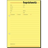 sigel Gesprächsnotizblock, Gesprächsnotiz, A5, 50 Blatt – Bild 2