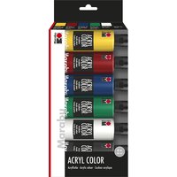 Marabu Acrylfarbe, AcrylColor, Starter Set 6 x 80 ml