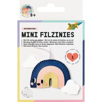 folia Mini Filz-Nähset, Filzinies, 15-teilig, Regenbogen