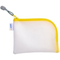 HERMA Reißverschlusstasche, Mesh Bags, DIN A6, gelb – Bild 2