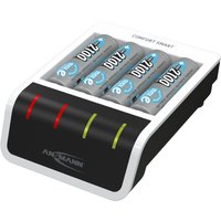 ANSMANN Schnell-Ladegerät Comfort Smart, weiß/schwarz