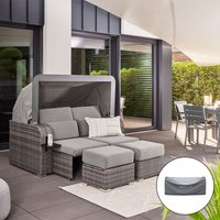 Home Deluxe 4058166242884 Strandkorb Grau – Bild 2