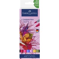 FABER-CASTELL Aquarellmarker GOLDFABER, 6er Etui Blumen