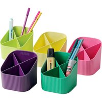 HAN Mulitköcher Re-X-LOOP, Öko-Kunststoff, 4 Fächer, rosa