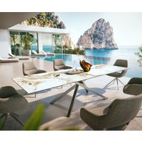 DELIFE Edge Outdoortisch Keramik Edelstahl