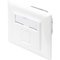 DIGITUS Unterputzdose Kat. 6A, Klasse EA, 1x RJ45, reinweiß