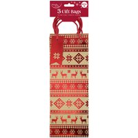 Clairefontaine Weihnachts-Flaschentüte, 3er Set