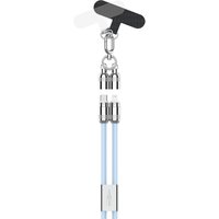 ANSMANN Smartphone Lanyard Kabel, USB-C - Lightning, blau – Bild 2