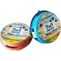 SCHILDKRÖT 7in1 Sand-Spielzeug Falteimer Set, rot – Bild 2