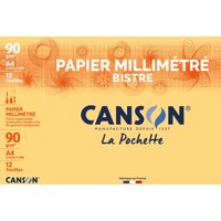 CANSON Millimeterpapier, DIN A4, 90 g/qm, Farbe: dunkelbraun – Bild 2