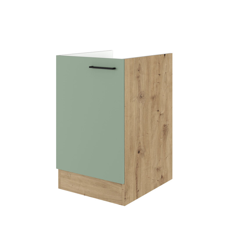 Spülenunterschrank Cara Schilfgrün/Artisan Eiche NB 50cm – Bild 3