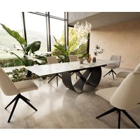 DELIFE Edge Esstisch Keramik ausziehbar – Bild 2