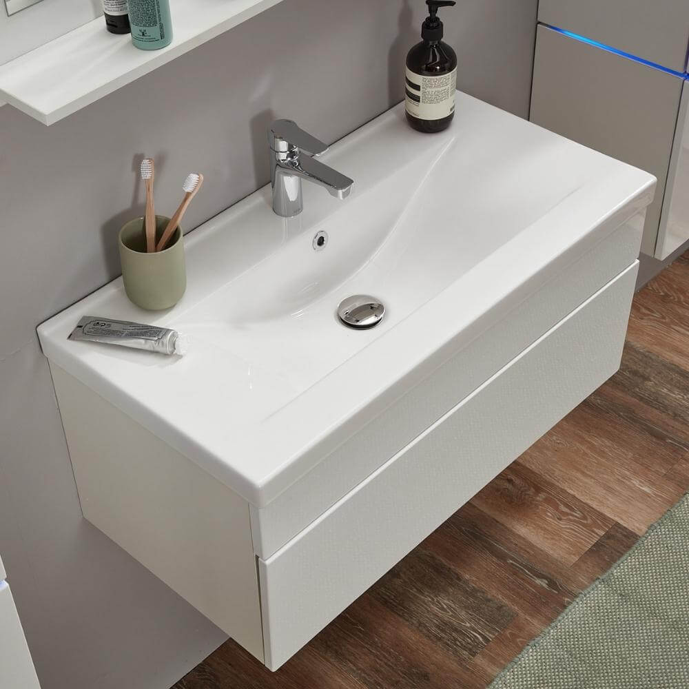 Home Deluxe 4058166055910 Badmöbelset Weiß – Bild 4