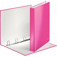 LEITZ Ringbuch WOW, DIN A4, Hartpappe, pink