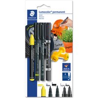 STAEDTLER Lumocolor Permanent-Marker-Set, Blisterkarte