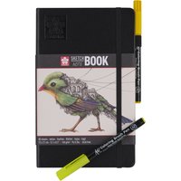 SAKURA Skizzenbuch/Notizbuch, 120 x 120mm, schwarz/cremeweiß