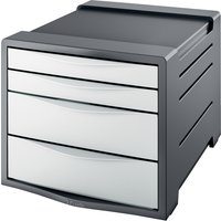 Esselte Schubladenbox Europost, 4 Schubladen, antrazit/weiß – Bild 2