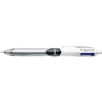 BIC Druckkugelschreiber 4 Colours 3 1 HB, grau/weiß