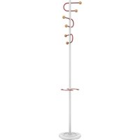 UNiLUX Garderobenständer STUDIO, Höhe: 1.750 mm, weiß/rot