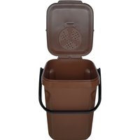 CEP Abfalleimer für Biomüll, Organic Green, 10 Liter, braun