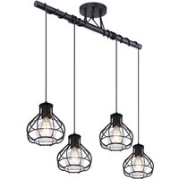 CLASTRA Deckenlampe schwarz 15388-4D, B/H/T: 80 x 100 x 18 cm, Metall – Bild 2
