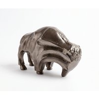 Figur Taurus B12 x T28 x H18 cm Aluminium Mokka Bronze Gegossen