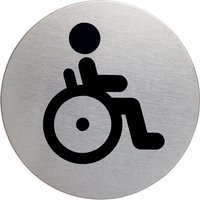 DURABLE Piktogramm, Behinderten-WC, Durchmesser: 83 mm