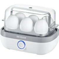 SEVERIN Eierkocher EK 3164, für 6 Eier, weiß / grau