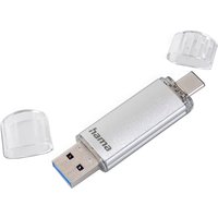hama USB 3.0 / 3.1 Speicherstick, C-Laeta, 64 GB, silber – Bild 2