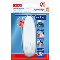 tesa Powerstrips Haken EXTRA LARGE Oval, weiß
