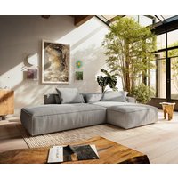 DELIFE Freestyle Cozy Ecksofa Grau