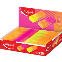 Maped Kunststoff-Radierer NEON, 20er Display