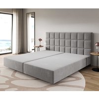 Boxspringgestell Dream-Fine Mikrofaser Grau 200x200 cm