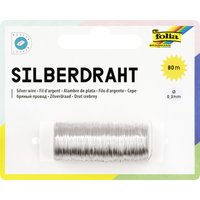 folia Silberdraht, 0,3 mm x 80 m, versilbert, aus Kupfer – Bild 2