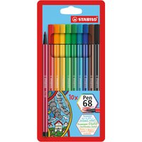 STABILO Fasermaler Pen 68, 10er Kartonetui