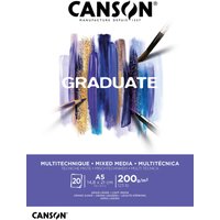 CANSON Studienblock GRADUATE MIXED MEDIA, weiß, DIN A5
