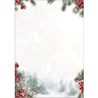 sigel Weihnachts-Motiv-Papier, Scandinavian Snow, A4 – Bild 2