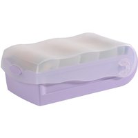 HAN Lernkartei CROCO, A7 quer, pastelllila-transluzent