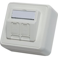 Telegärtner AMJ Aufputzdose, 80 x 80 mm, alpinweiß – Bild 2