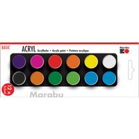Marabu Acrylfarben-Set, BASIC, 12 x 3,5 ml – Bild 2