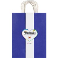 folia Papier-Tragetaschen BASIC, Größe: L, farbig sortiert